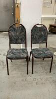 (2) PADDED KITCHEN CHAIRS