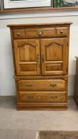 ARMOIR W/ 3- DRAWERS & MIDDLE DOUBLE DOORS - DAVELUYVILLE FURNITURE CO