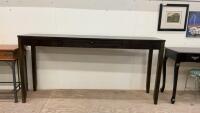 LONG SOFA TABLE W/ ONE DRAWER
