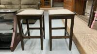 (2) COUNTER HEIGHT STOOLS