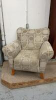 LARGE EASY CHAIR - NEUTRAL SHADES