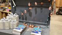 BOX W/CHRISTMAS LIGHT UP BOXES, AND (2)BOXES OF SHIMMER LIGHTS