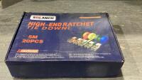 (1)BOX HIGH END RATCHET TIE DOWNS
