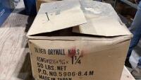 BOX OF 1 1/4 BLUED DRYWALL NAILS