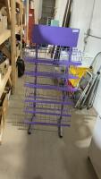 PURPLE DISPLAY RACK