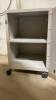 2 SHELF TOSHIBA ROLLING METAL CABINET - 3