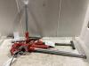 (3) RIDGID PIPE CUTTER, RATCHET PIPE REAMER, (4) DIE-HEADS & PIPE THREADER