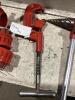 (3) RIDGID PIPE CUTTER, RATCHET PIPE REAMER, (5) DIE-HEADS & PIPE THREADER - 3