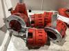 (3) RIDGID PIPE CUTTER, RATCHET PIPE REAMER, (5) DIE-HEADS & PIPE THREADER - 5