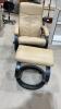 LOW SWIVEL RECLINING CHAIR WITH STOOL