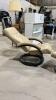 LOW SWIVEL RECLINING CHAIR WITH STOOL - 4