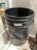 BUCKET W/ ALUMINUM ANGLES, METAL PIPE, CHAIN HOOKS & MISCELLANEOUS - 5