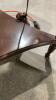 FLOOR LAMP ON A SMALL DROP LEAF SIDE TABLE - 2