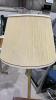 FLOOR LAMP ON A SMALL DROP LEAF SIDE TABLE - 3