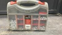 STORAGE WORKS DOUBLE SIDED COMPONENT BOX W/CONTENTS
