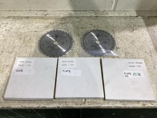 (5) METAL CUTTING VIPER SNAKEBITES (5-3/8" DIAMETER) 30 TEETH