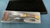 NEW IN PACKAGE WINCHESTER 3.5&rdquo; BRASS FOLDER W/ LEATHER SHEATH