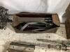 SHOP TOTE W/ RIDGID HONE STONES, DRILL, SAND PAPER & MISCELLANEOUS - 3