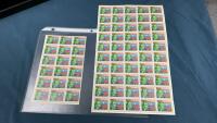 FULL SHEET & PARTIAL SHEET OF CANADA 8 CENT STAMPS