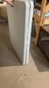 2 FOLDING PLASTIC TABLES - 1 GRACIOUS LIVING 6 FT, 1 - 4X2FT - 5