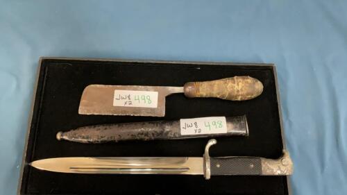 BAYONETTE + SPLITTING KNIFE ONE WITH A METAL SHEATH