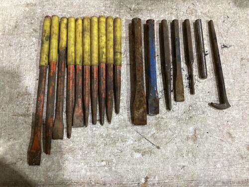 ASSORTMENT OF PUNCHES & CHISELS