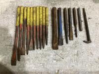 ASSORTMENT OF PUNCHES & CHISELS
