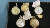 ASSORTMENT OF POCKET WATCHES - ALL NEED REPAIR