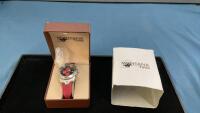 MONTANA SILVERSMITH WATCH W/ LEATHER BAND