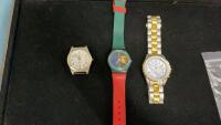 (3) WATCHES - ONE WITHOUT A BAND