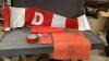 FLAT W/SAFETY ITEMS - ORANGE FLAGS, &ldquo;D&rdquo; BANNER