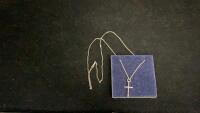 SILVER CROSS NECKLACE