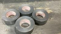BOX W/ (4) ROLLS OF GRAY DUCT TAPE