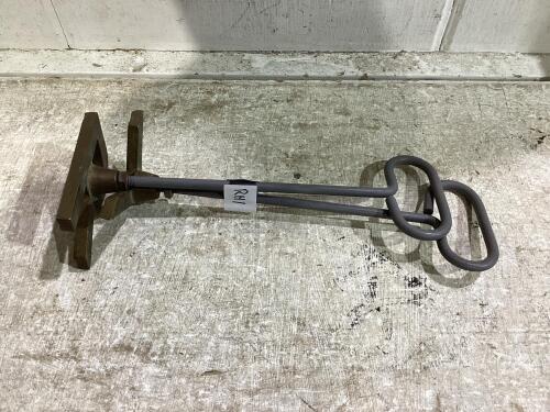 (2) CAST BRASS FREEZE BRANDING IRONS