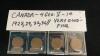 (4) GEO V CANADA ONE CENT COINS - 1928/29/32/36