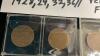 (4) GEO V CANADA ONE CENT COINS - 1928/29/32/36 - 3