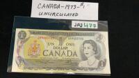 CANADA 1973 DOLLAR BILL