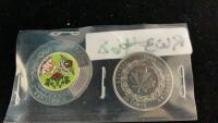 CANADA 2006 &ldquo;BRAVERY&rdquo; QUARTER & 2023 CPLOURED TOONIE