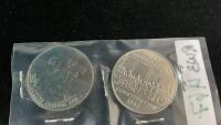 1982 & 1984 CANADA DOLLAR COINS - JACQUES CARTIER & CONFEDERATION