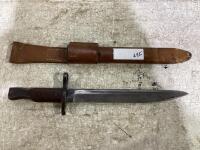 ROSS RIFLE BAYONET W/ SHEATH