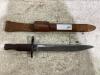 ROSS RIFLE BAYONET W/ SHEATH