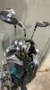 SPALDING GOLF BAG W A BAG CART - 12 CLUBS - 2