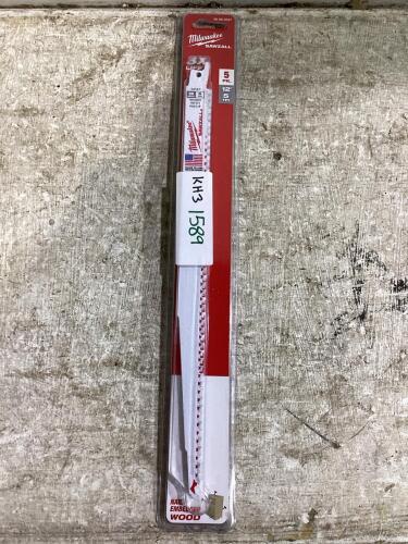 MILIWAWKEE SAWZALL BLADES 12" 5-TPI