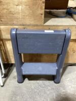 PLASTIC FOLDABLE TWO-STEP STOOL