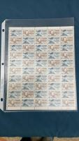 FULL UNCUT SHEET OF CANADA 12 CENT STAMPS