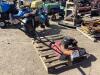 PALLET W/ LAWN MOWER & TOMATO CAGES - 2