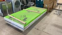 SECUROCK SHEETS OF DRY WALL W SOME CONCRETE BOARD