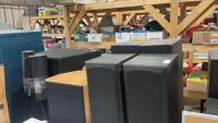 CART WITH 9 TOWER SPEAKERS