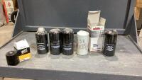 BOX OF CNH FUEL + OIL FILTERS, WIX OIL FILTER