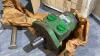 BOX OF JOHN DEERE PARTS, SWATHER KNIVES, ORBIT MOTOR, SPRAYER JETS - 2